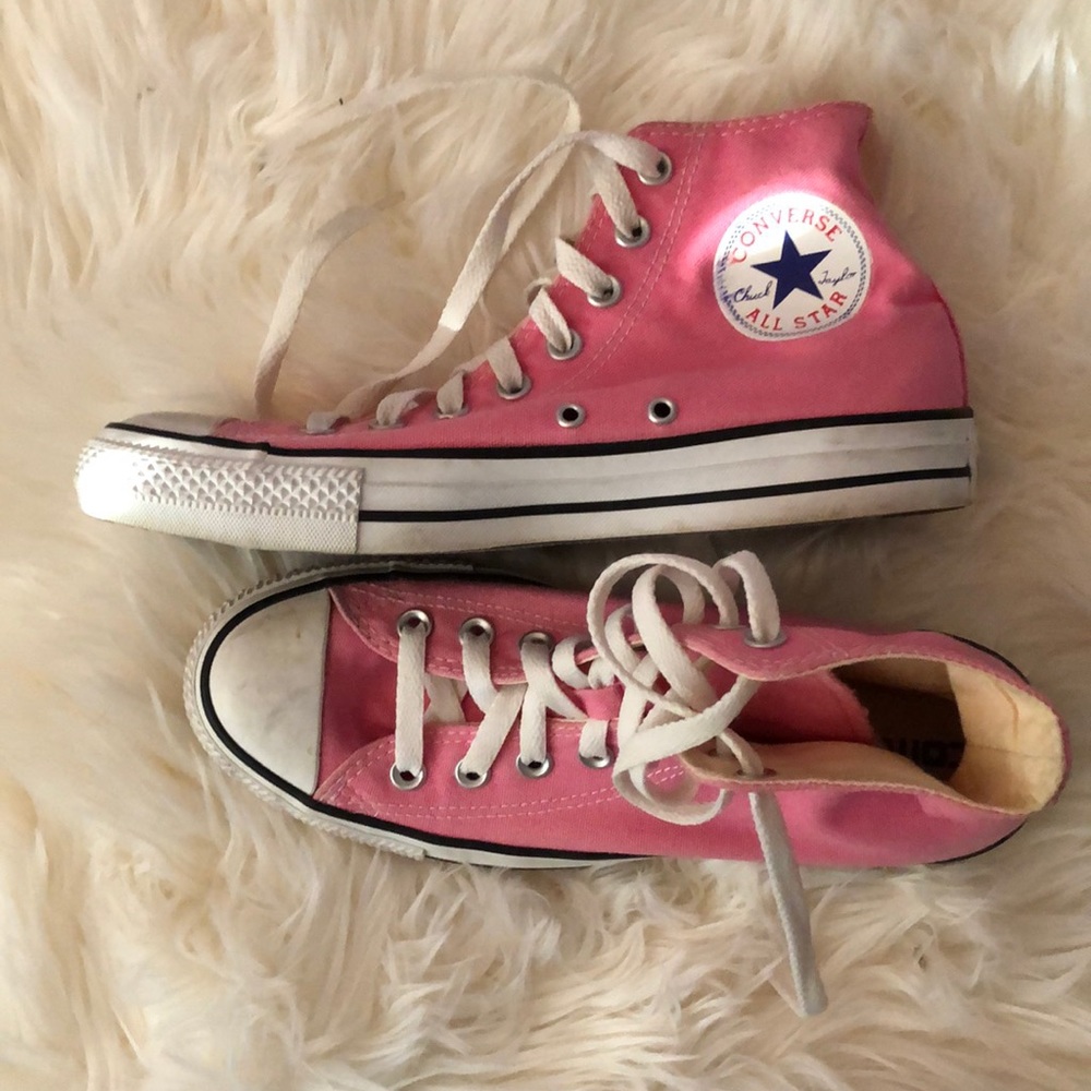 Pink Converse High Tops